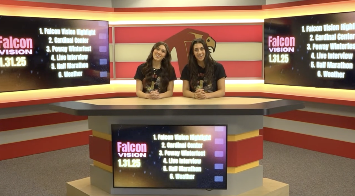 Jamie Crowley and Karina Shukla anchor this week's show. The show aired Friday at 11 a.m. Photo courtesy of Vincent McKeever.